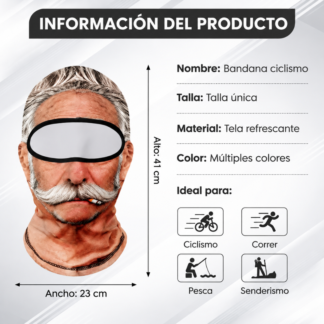 Máscara multiusos que hace reír a todos